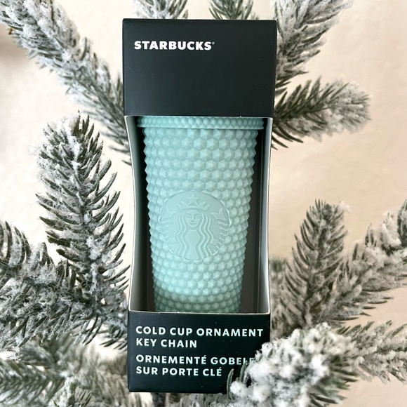 🧜♀️Starbucks Studded Mint Green Keychain - Ornament